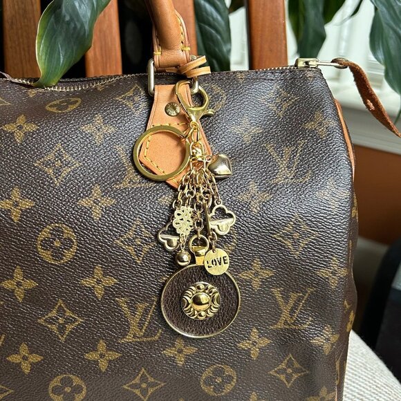 CELESTIAL CRESCENT Bag Charm, Detachable Charms Gold Tone ๐๊ค - Picture 2 of 6